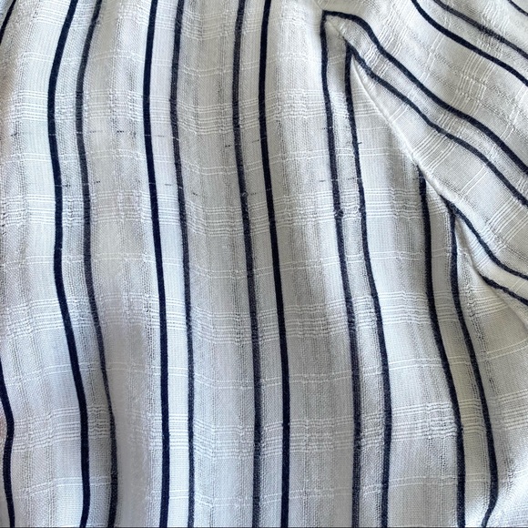 BDG for UO Tie Front Stripe Over Blouse Top - Picture 10 of 12